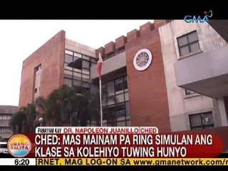 UB: CHED: Mas mainam pa ring simulan ang klase sa kolehiyo tuwing Hunyo