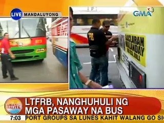 UB: LTFRB, nanghuhuli ng mga pasaway na bus