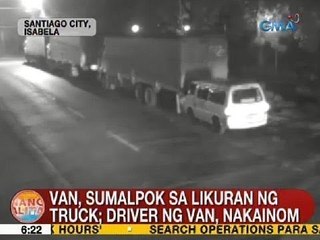 UB: Van, sumalpok sa likuran ng truck sa Isabela