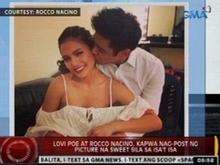 24 Oras: Lovi Poe at Rocco Nacino, kapwa nag-post ng picture na sweet sila sa isa't