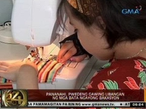 24 Oras: Pananahi, pwedeng gawing libangan ng mga bata ngayong bakasyon