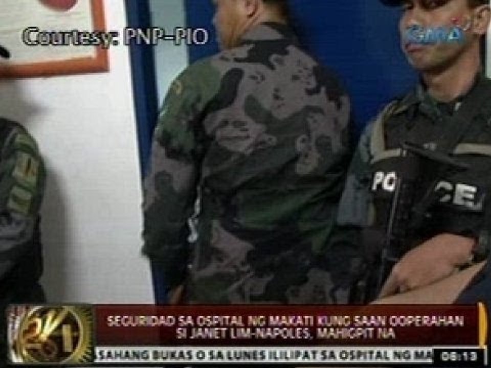 Pananatili ni Napoles sa Ospital ng Makati, depende sa magiging lagay nya pagkatapos ng operasyon