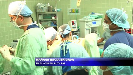 Hoy inicio brigada en el Hospital Ruth Paz