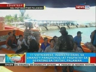 11 Vietnamese, inaresto dahil sa umano'y panghuhuli at pagpatay sa 50 pating sa Palawan