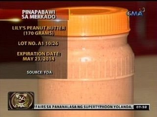 Isang batch ng Lily's Peanut Butter, pinapabawi dahil sa taas ng lebel ng aflatoxin