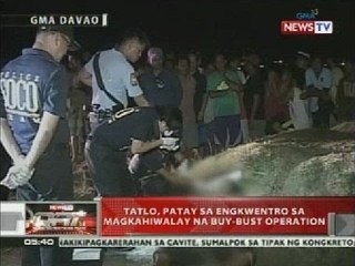 QRT: Tatlo, patay sa engkwentro sa magkahiwalay na buy-bust operation