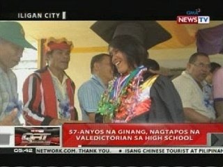 QRT: 57-anyos na ginang, nagtapos na valedictorian sa high school