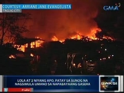 Saksi: Lola at 2 apo, patay sa sunog sa Taguig; 30 bahay sa Mandaue, Cebu, nasunog din