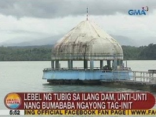 UB: Lebel ng tubig sa ilang dam, unti-unti nang bumababa ngayong tag-init