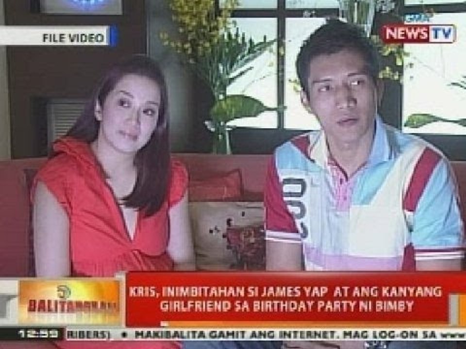 BT: Kris Aquino, inimbitahan si James Yap at kanyang gf sa birthday ni Bimby