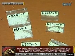 Mga baril at hinihinalang droga, nasamsam sa raid; ilang suspek, nakatakas dahil may cctv sa bahay