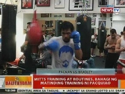 BT: Mitts training at routines, bahagi ng matinding training ni Pacquiao