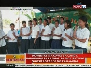 BT: Kuwintas na gawa sa candy, kakaibang parangal sa mga batang nagsipagtapos ng pag-aaral