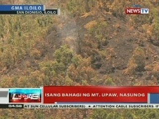 NTVL: Isang bahagi ng Mt.Upaw, nasunog