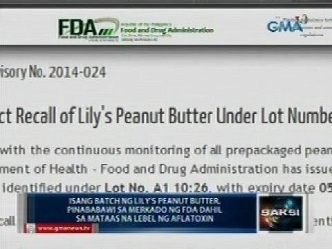 Saksi: Isang batch ng Lily's Peanut Butter, pinababawi dahil sa mataas na lebel ng aflatoxin