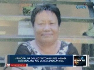 Saksi: Principal na dinukot nitong Lunes ng mga hinihinalang Abu Sayyaf, pinalaya na