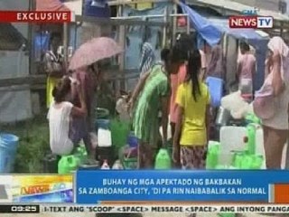 NTG: Buhay ng mga apektado ng bakbakan sa Zamboanga, 'di pa rin naibabalik sa normal