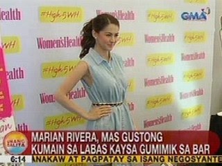 UB: Marian Rivera, mas gustong kumain sa labas kaysa gumimik sa bar