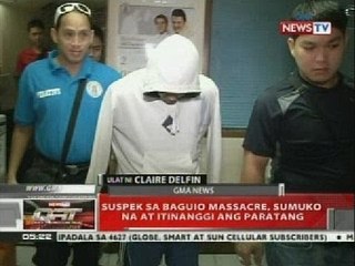 QRT: Suspek sa Baguio massacre, sumuko na at itinanggi ang paratang