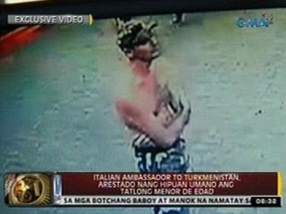 Italian ambassador to turkmenistan, arestado nang hipuan umano ang tatlong menor de edad