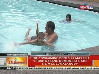 Public swimming pools sa maynila, 'di maiiwasang dumumi sa dami ng mga lumalangoy