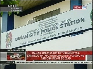 QRT: Italian Ambassador to Turkmenistan, arestado matapos mangmolestiya