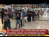 UB: 297 pasahero ng 2 eroplano na kapwa biyaheng Davao, na-stranded sa NAIA
