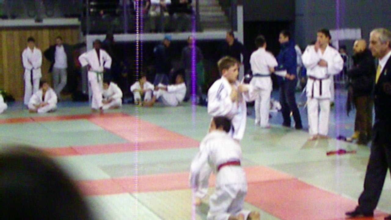 Championnat 77 minime Ewan Goudey combat meilleur troisième
