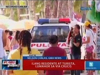 Ilang residente at turista sa Boracay, lumahok sa Via Crucis