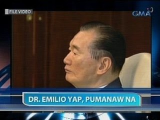 Saksi: Manila Bulletin chairman of the board Dr. Emilio Yap, pumanaw sa edad na 88