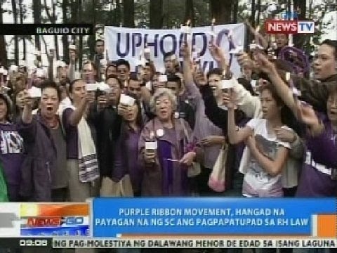 NTG: Purple Ribbon Movement, hangad na payagan na ng SC ang pagpapatupad sa RH Law