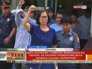 Mag-asawang Tiamzon, binasahan ng sakdal sa kasong kidnapping with serious illegal detention
