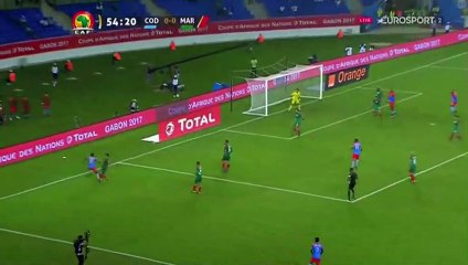 Herve Kage Goal - D.R. Congo 1-0  Morocco - 16.01.2017