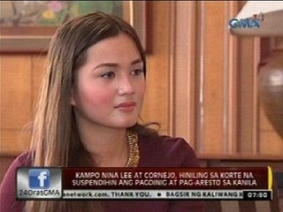 Kampo nina Lee at Cornejo, hiniling sa korte na suspendihin ang pagdinig at pag-aresto sa kanila
