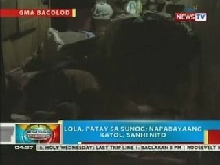 BP: Lola sa Bacolod City, patay sa sunog; napabayaang katol, sanhi nito