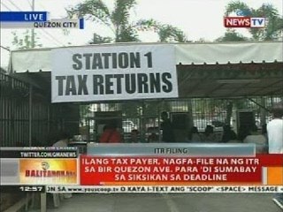 Ilang tax payer, nagfa-file na ng ITR sa BIR Quezon Ave. para 'di sumabay sa siksikan ng deadline