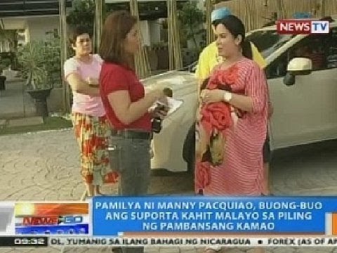 NTG: Pamilya ni Manny, buong-buo ang suporta kahit malayo sa piling ng pambansang kamao