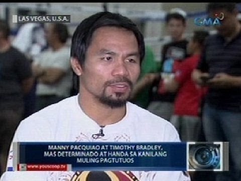 Manny Pacquiao at Timothy Bradley Jr., mas determinado at handa sa kanilang muling pagtutuos
