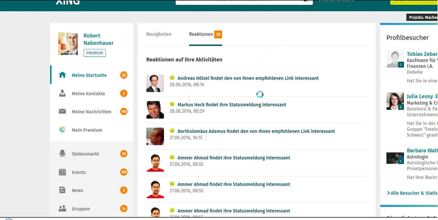 Socialmediaclub Übersicht - Xing