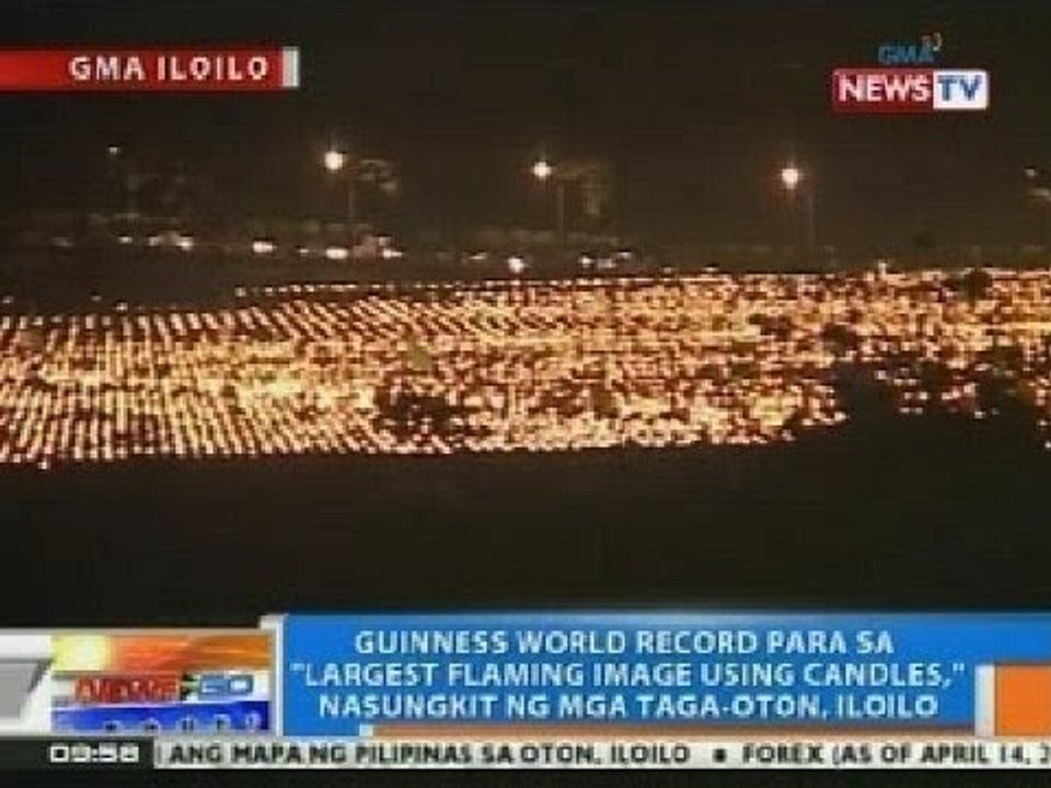 NTG: Guinness World Record para sa 'Largest Flaming Image Using Candles,' nasungkit