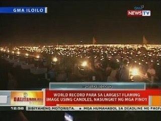 World record para sa largest flaming image using candles, nasungkit ng mga pinoy