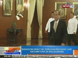 NTG: Bahagi ng draft ng Bangsamoro Basic Law, naisumite na sa Malacañang