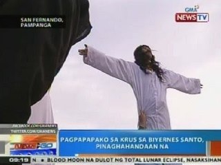 NTG: Pagpapako sa krus sa Biyernes Santo, pinaghahandaan na