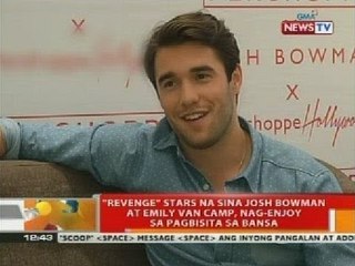 'Revenge' stars na sina Josh Bowman at Emily Van Camp, nag-enjoy sa pagbisita sa bansa