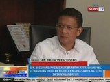NTG: Escudero: Pagharap sa Senate Blue Ribbon Committee, ipinapaubaya kay Atty. Reyes