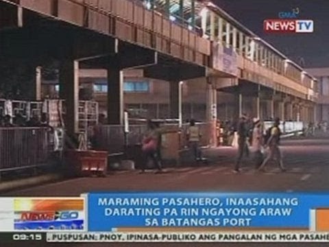 NTG: Maraming pasahero, inaasahang darating pa rin ngayong araw sa Batangas Port