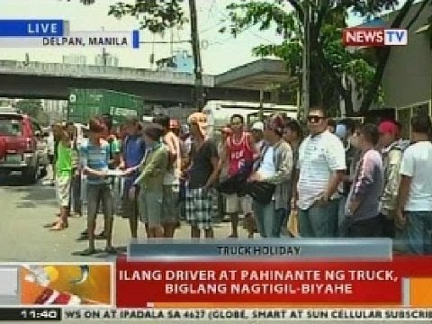 BT: Ilang driver at pahinante ng truck, biglang nagtigil-biyahe