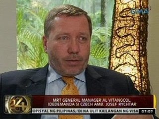 24 Oras: Czech Amb. Rychtar, idedemanda ni Vitangcol