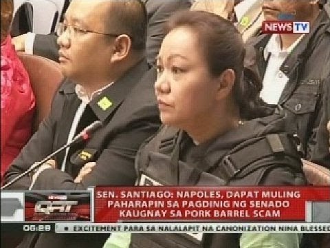 Sen. Santiago: Napoles, dapat muling paharapin sa pagdinig ng Senado kaugnay sa pork barrel scam