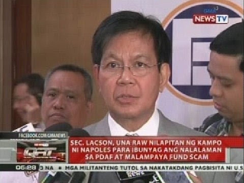 QRT: Sec. Lacson, una raw nilapitan ng kampo ni Napoles
